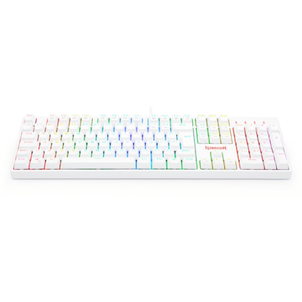 Teclado Óptico Redragon Surara Pro RGB K582W Switch Blue White - Imagem 2