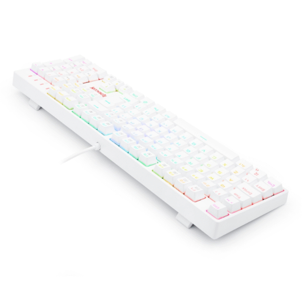 Teclado Óptico Redragon Surara Pro RGB K582W Switch Blue White - Imagem 5